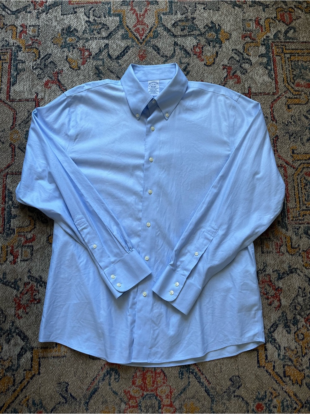 Brooks Brothers Light Blue Button-Down Dress Shirt